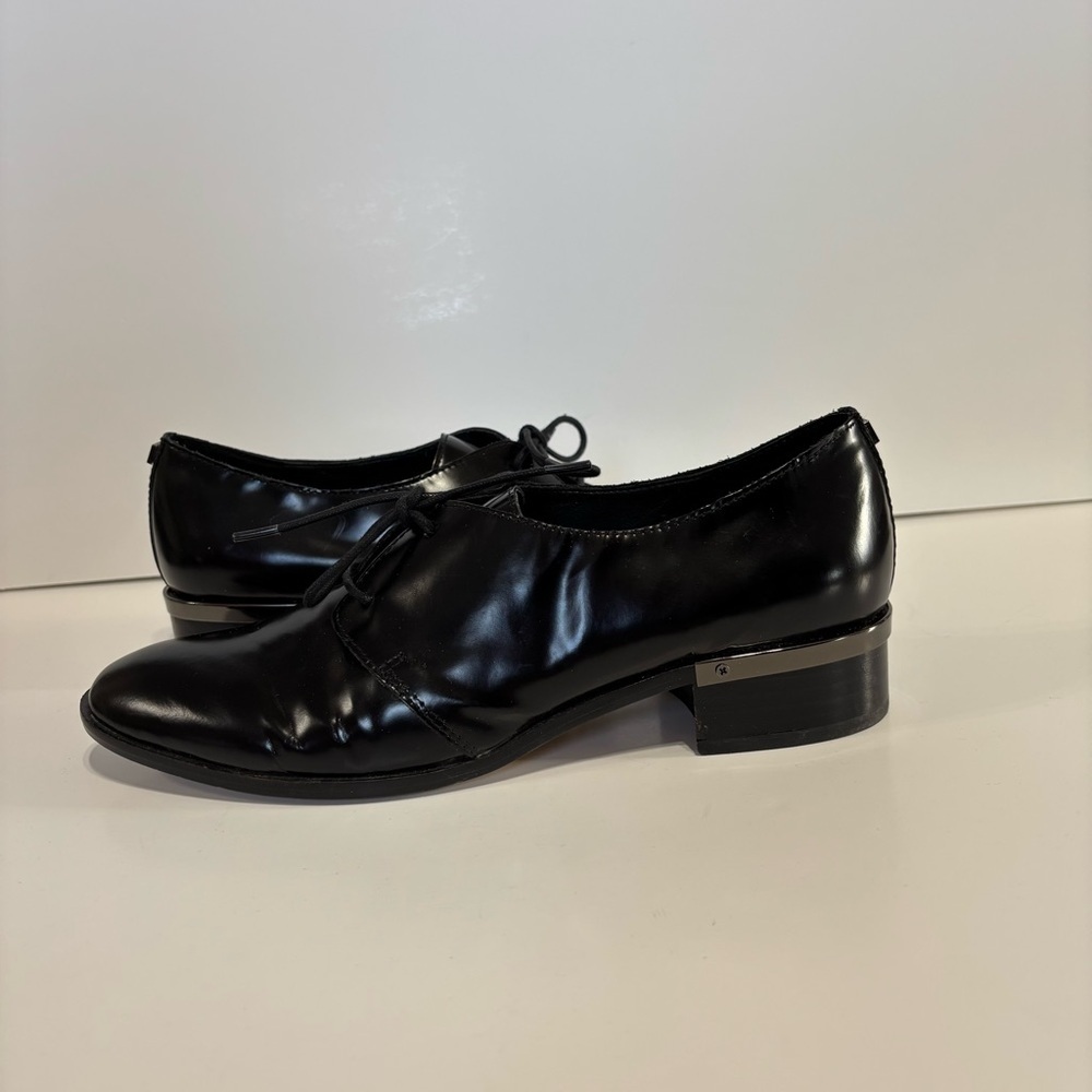 Ivanka Trump Shiny‎ Black Leather Shoes